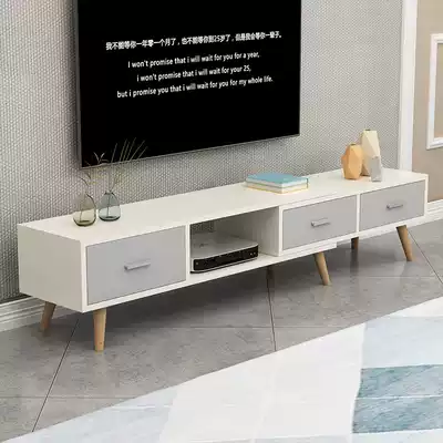 TV cabinet small size modern simple small apartment super narrow Nordic style simple economy home network red creativity