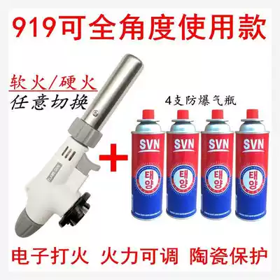 Ignition gas burning pig hair spray welding gun heating household small welding torch torch outdoor gas cylinder barbecue gas