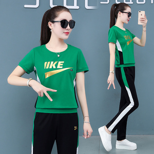 【新疆棉】夏季高品质纯棉两件套运动服女装