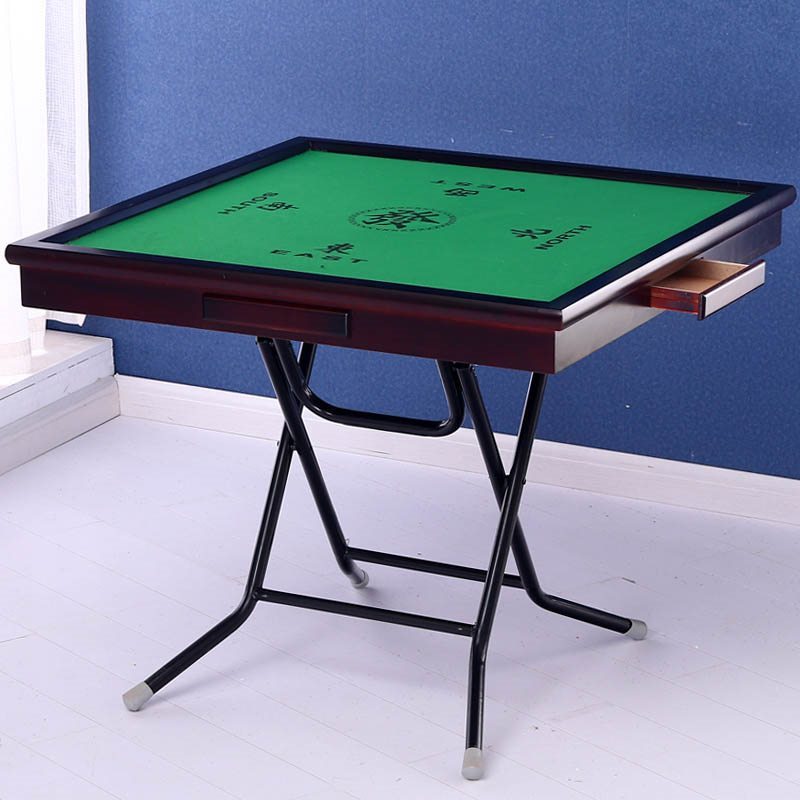 Mahjong table with drawer hand rubbing mahjong table Folding Fold Home Small Chess Table Table Dual-use Minimalist modern-day