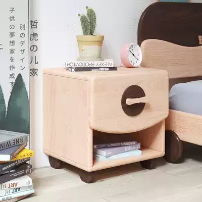 Zhehu helm bedside table children and girls creative children's room Nordic simple modern solid wood cartoon storage cabinet