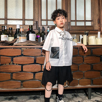 Boy Shorts Children Short - Sleeve Shirt Boys Summer Dress New Handsome Boy - Handsome Street