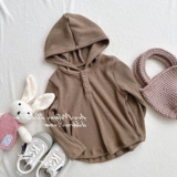 Осеннее детское трикотажное платье для отдыха с капюшоном, детская одежда, 2023