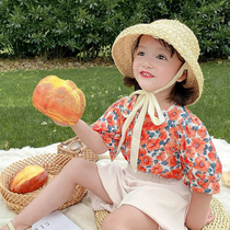 2022 Summer new little girl shirt children baby lady lady daughter shirt Korean air fashion