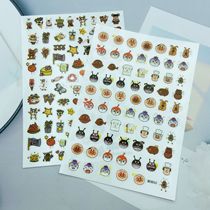 DIY Japanese Synchronized Thin Translucent Adhesive Manicure Stickers Cartoon Character Series