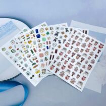 DIY Japanese Synchronized Thin Translucent Adhesive Nail Art Stickers New Year of the Rabbit Good Luck Blessings Series 2