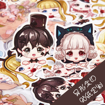 Manufacturers self-adhesive Guka sticker customized with picture logo QR code label hand account cartoon animation transparent sticker