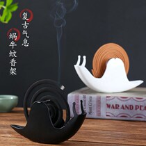 Official Offer preferred Good Things Creative Snail Mosquito Coil tray Fire Safety Safe to pick up Grey Disc Creative Decorations