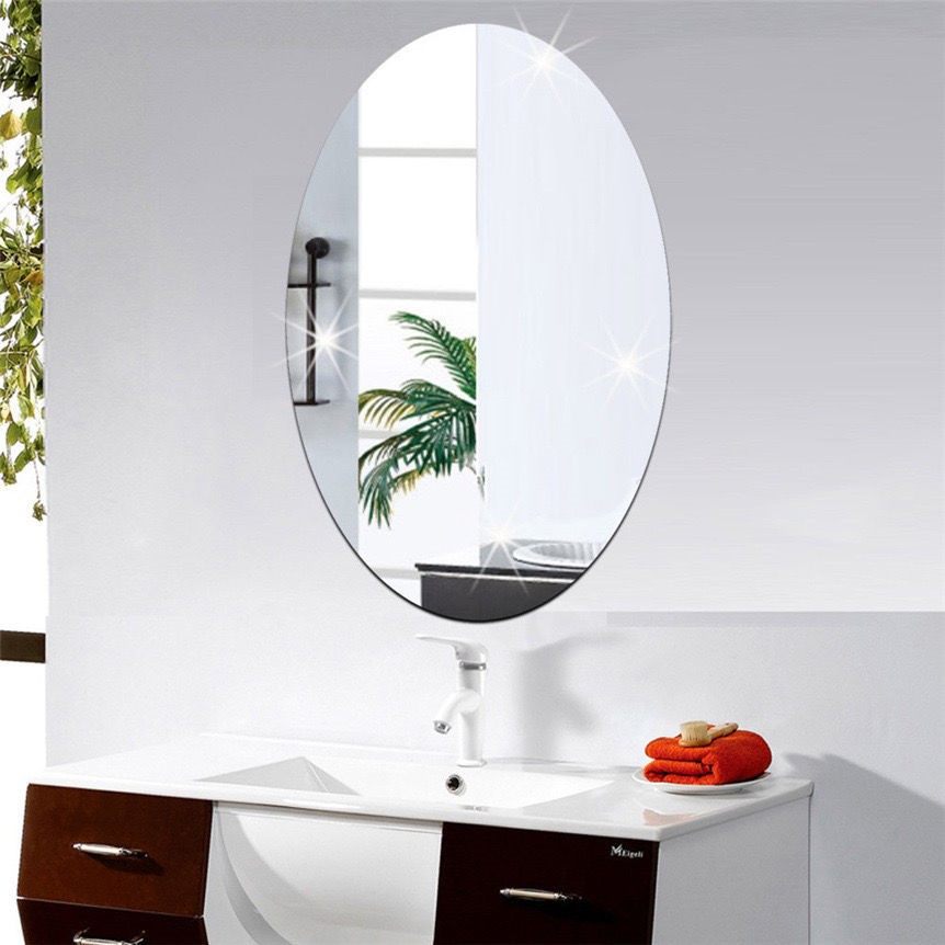 Acrylic Soft Mirror Wall Self-Adhesive Full Body Lens Small Size Home Mirror Wall Sticker Glass Bathroom
