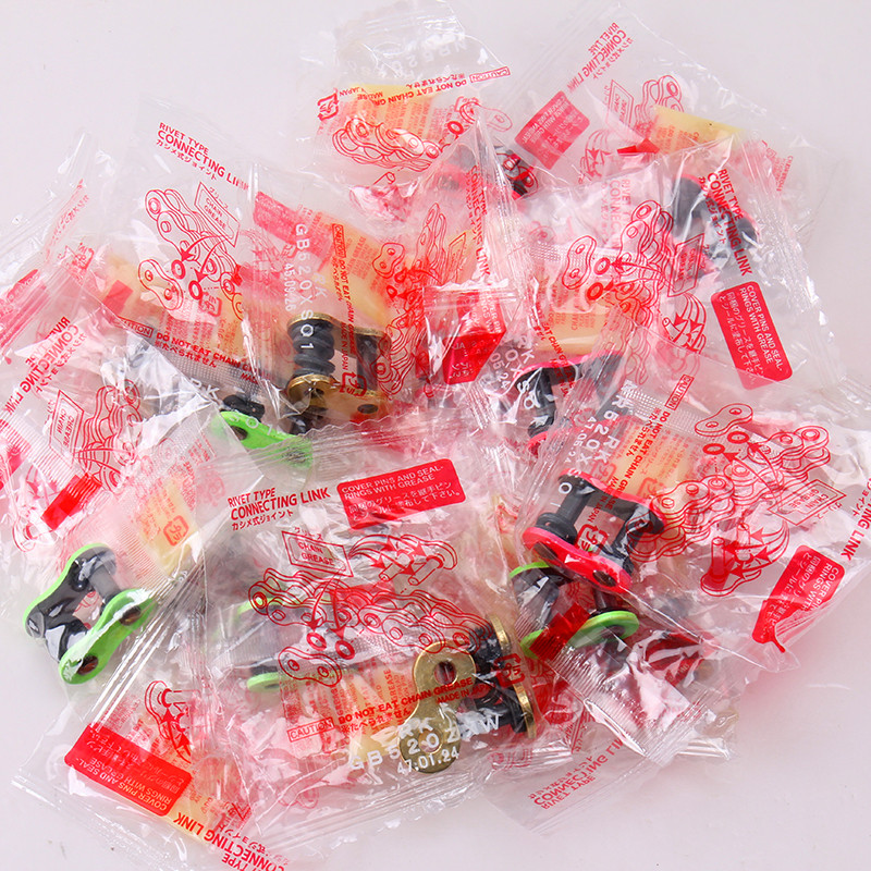 RK chain buckle motorcycle 520 525 530XSO GXW rivet transmission link head solid color buckle spring