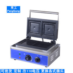 Electric heating sandwiches commercial explosion vomiting driver 110V sandwiches Taiwan electric heating bun square bakery machine