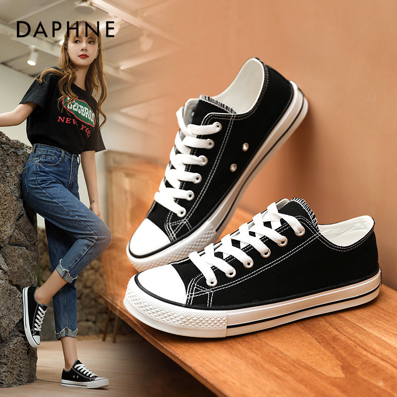 Daphne canvas shoes women's autumn 2022 new low top small white shoes women's shoes women's all-match casual sneakers women