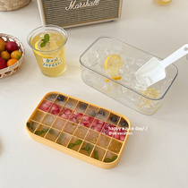 ins wind ice cubes mold ice grade silicone gel home frozen storage ice ice-making box fridge frozen ice cubes