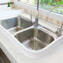 Kitchen sink sink countertop waterproof water bar Toilet Bathroom shower room door sill bar Water barrier strip