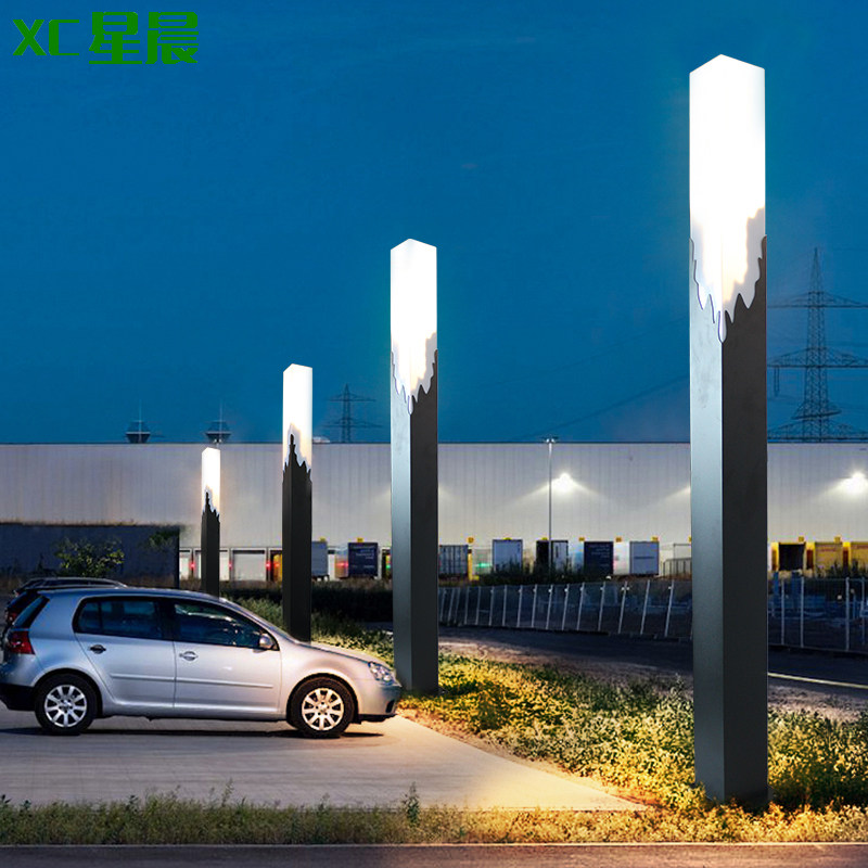 Modern Garden Lights Outdoor Street Lights Outdoor Waterproof Solar Lawn Lights Home Garden Landscape Lights High Pole Lighting