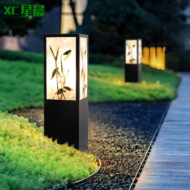Solar grass buried light villa garden light modern minimalist art lawn light outdoor garden sample house display center landscape light