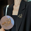 Outlet Brand Clearance Sale Discount Bargain Hollow Little Fox Brooch Versatile Accessory Exquisite Women's Jewelry