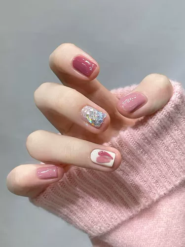 Нюдовый отрывной лак для ногтей без запаха, популярно в интернете, без сушки в лампе, долговременный эффект