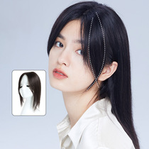 TOOCCI Korean eight-character bangs real hair wig female head replacement hair patch forehead hairline real life hair