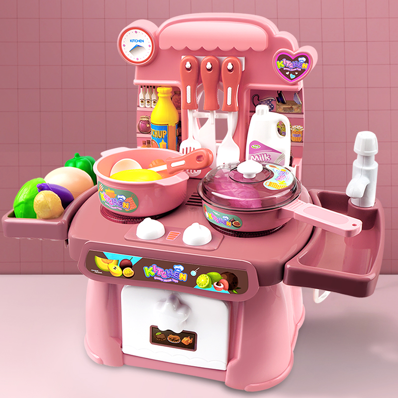 Dress Home Wine Kitchen Children Toy Suit Men Girl emulation Cooking Cooking Cooking Baby Cutlery 3-6-year-old Child 4 years old