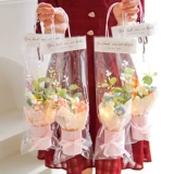 Маленький слоеный цветок ромашки, букет ручной вязки, связанный крючком из шерсти, с имитацией цветка, подарок для подруги и лучшего друга