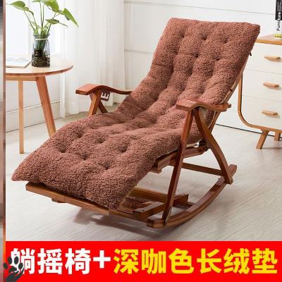 Solid wood home small family home massage ball outdoor bamboo chair nap chair reinforced fashion bamboo lounge chair for the elderly