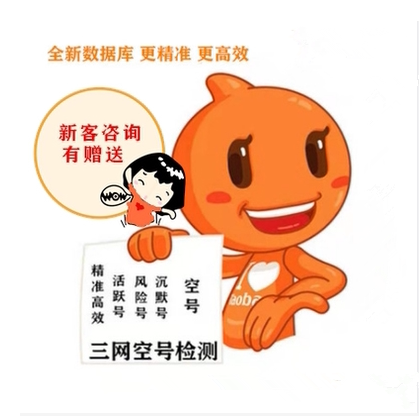 Empty number detection Three network numbers filter to remove invalid numbers Active number detection status classification double 12 activity