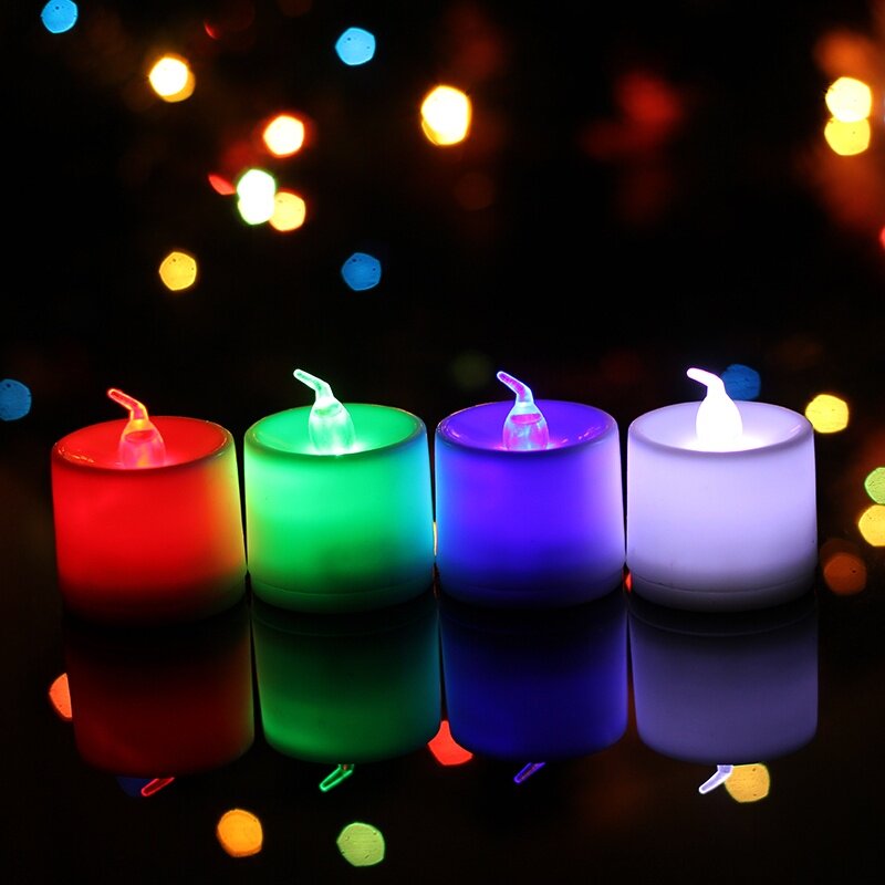 LED electronic candle light romantic confession proposal creative layout supplies birthday confession candle smokeless safety