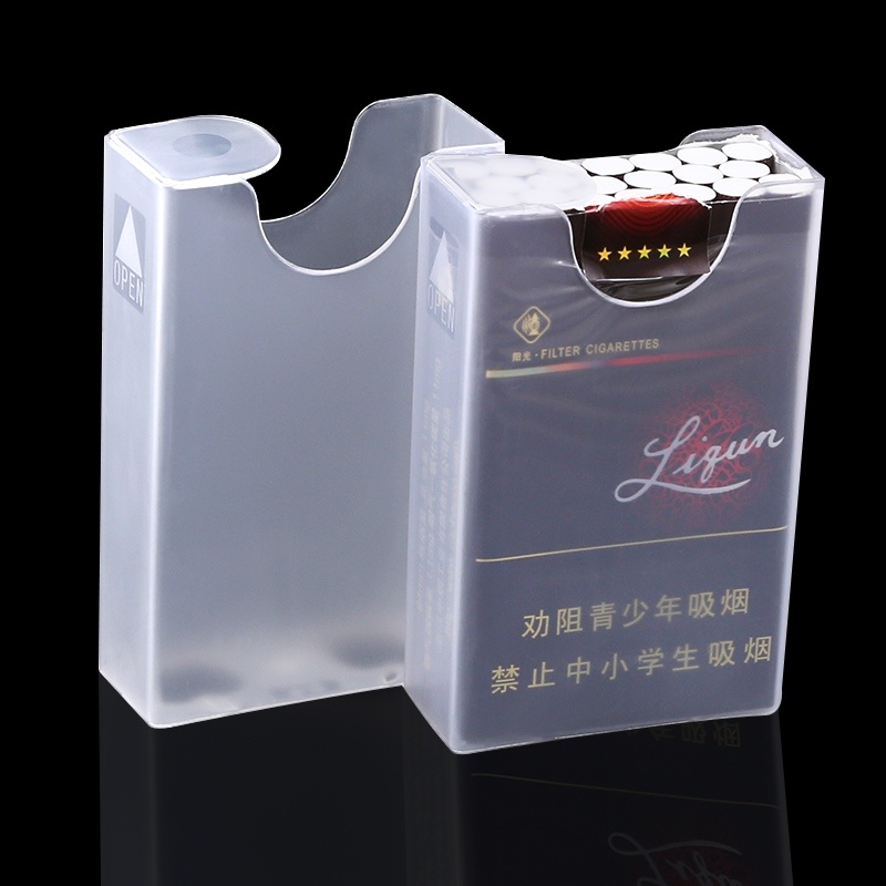 Cigarette Box Softpack Exclusive Male Portable Plastic Cigarette Box Set Whole Packaging Thin Creative Personality Pressure-Resistant Tobacco Shell Anti-Deformation