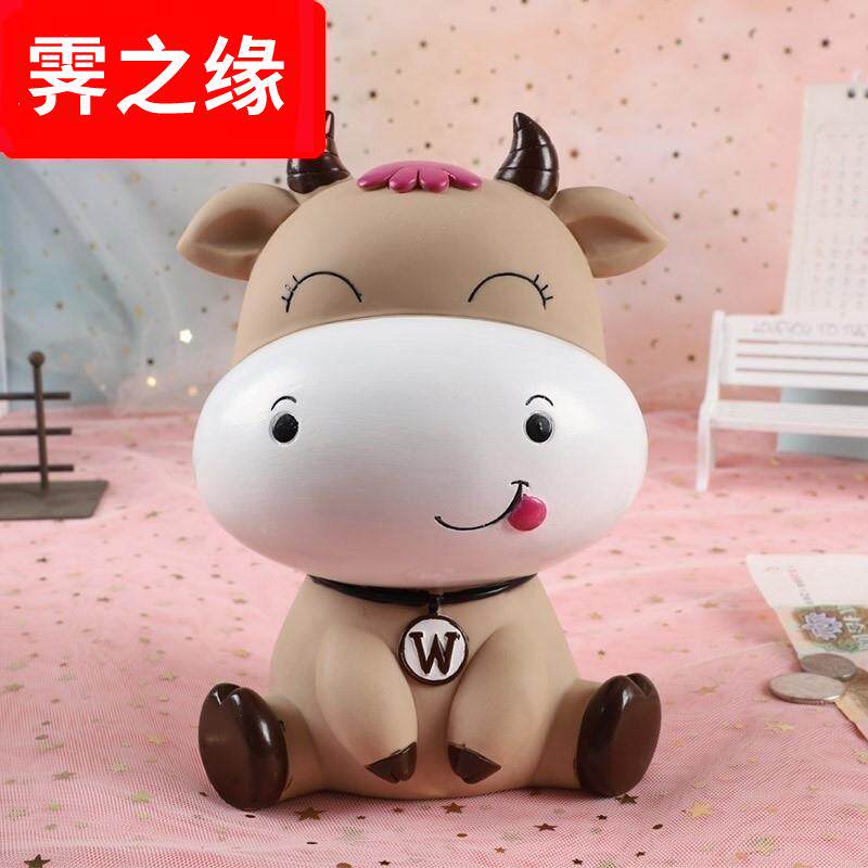 The year of cow can't save money can for children and girls boys save money tank 2022 new unique creative savings tank
