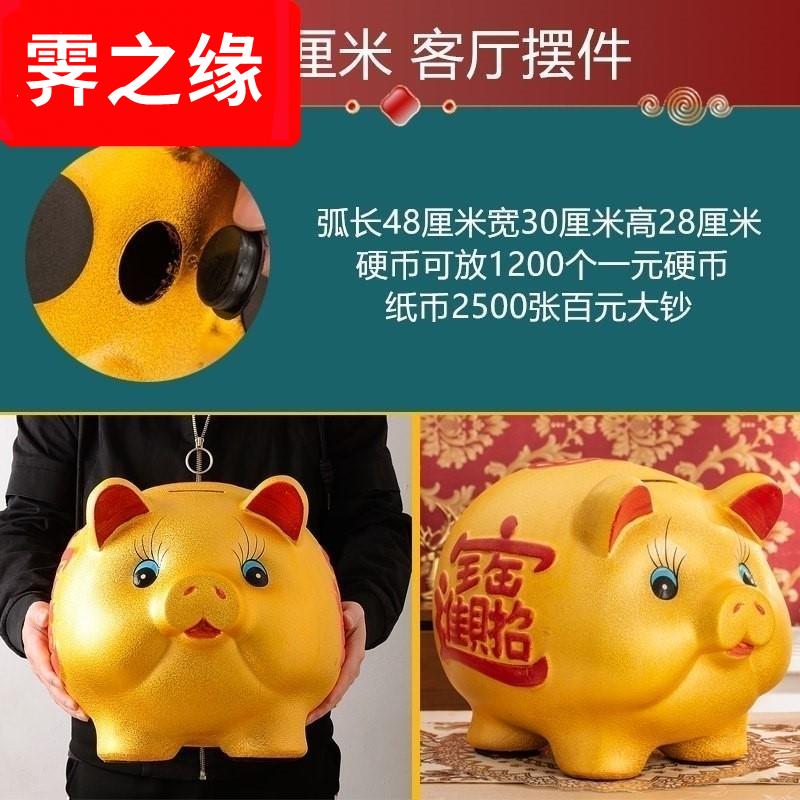 Golden pig piggy bank girl savings can only go in and out creative unique net red piggy bank girl boy children