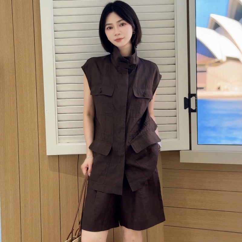 Ariose·A Ainosu Official official store 2026 Summer Waist-Cinching Vest Sleeveless Vest Br152132