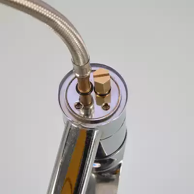 Hot and cold faucet changed to single cold faucet blocking plug modified single hole hose inlet blocked copper stuffed head fittings