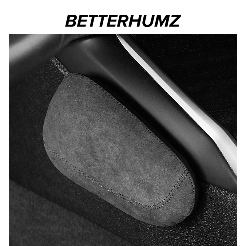 BH) Alcantara car leg cushion fur master drive leg by driving leg on knee cushion mat
