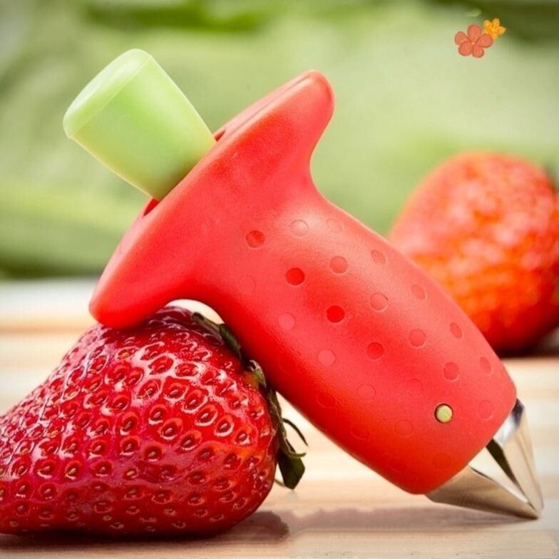 Strawberry de-stemponica tomato de-eye pineapple clamp knife artifact kitchen creative stainless steel fruit eye-digging leaf picker