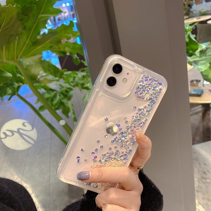 Transparent suitable for Apple 12promax shell high-end iPhone13promax quicksand luxury 14 x female models