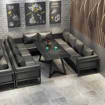 Sichuan retro industrial style bar lounge area coffee Western restaurant pub music sofa card seat dining table and chairs