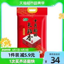 (Xinmi 2021) October Long-grain fragrant rice in the northeast of the rice paddies 5kg tons of rice 10 tons of rice when the new rice is rice-rice-rice