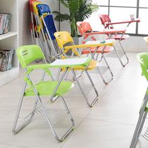  Training chair removable writing chair removable with writing pad student listening to desk and chair folding chair free of installation