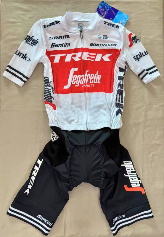 Italian Santini Trek Team Version One-Piece Cycling Suit Summer Short-Sleeved Competitive Climbing One-Piece Suit Italian Santini Trek Team Version One-Piece Cycling Suit Summer Short-Sleeved Competitive Climbing One-Piece Suit