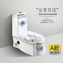  Squatable sitable two-use squatting squatting squatting dual-use toilet one-piece double-use ceramic toilet household anti-theft