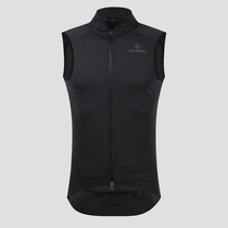 YKYWBIKE Big Code Riding Mens Warm Black Waistcoat Spring Autumn Bike Suit Windproof Sleeveless Vest