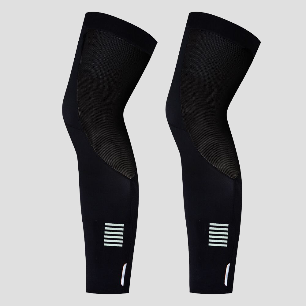 YKYWBIKE2021 autumn and winter men's cycling accessories sports black windproof and sweat-absorbing bicycle road bike leg sleeves