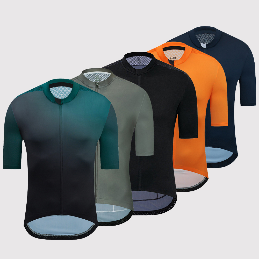YKYWBIKE men's outdoor sports cycling clothing short-sleeved large size men's summer cycling clothing black bicycle clothing