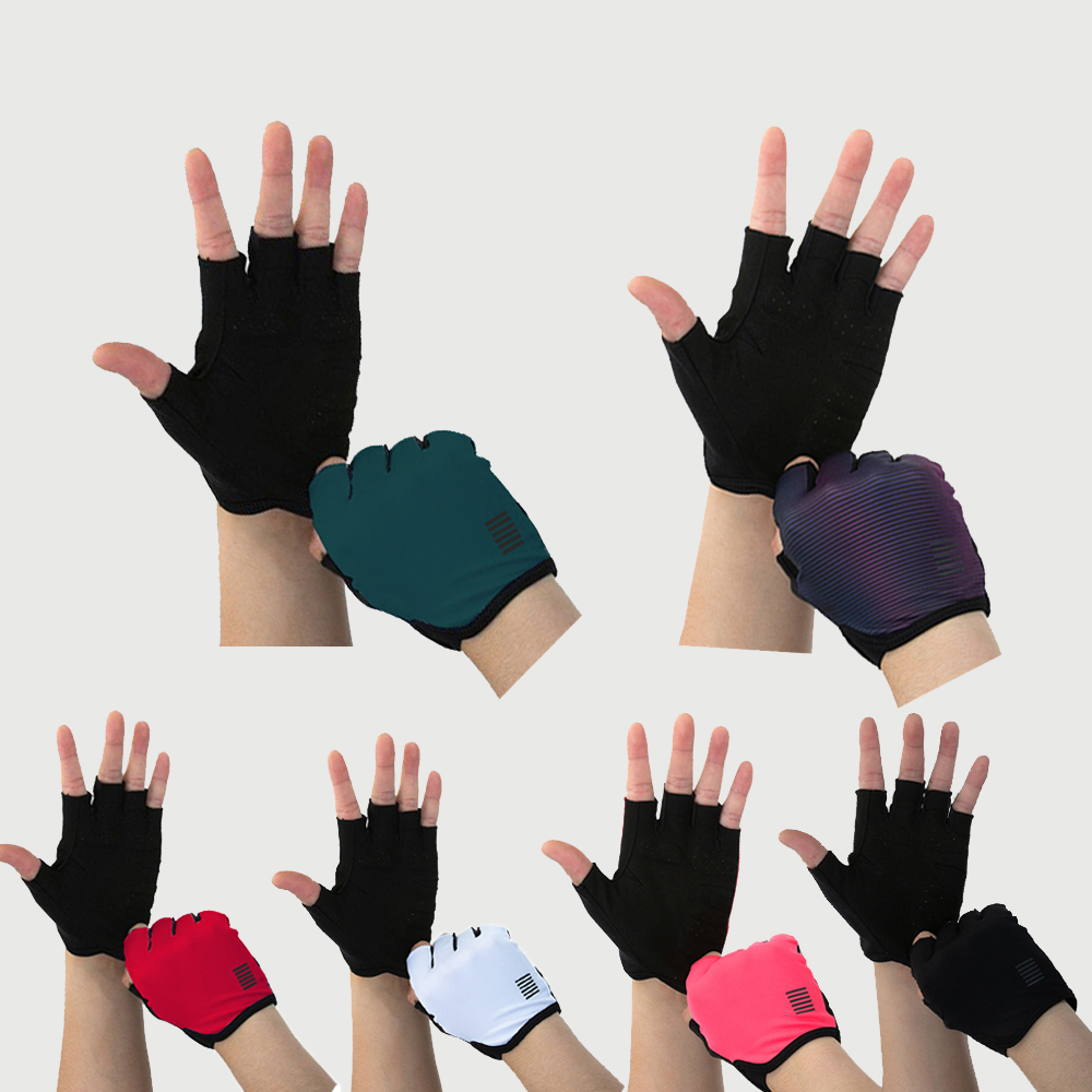 YKYWBIKE cycling men's bicycle half-finger gloves Lycra breathable antibacterial XDR cushioning technology design