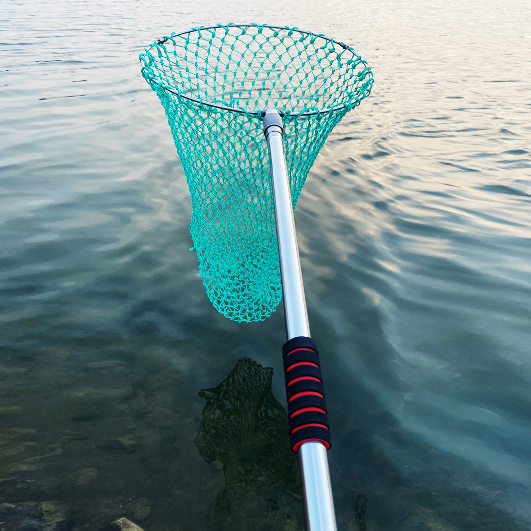 2021 New Big Stainless Steel Reduction Scale can fold rod fishing gear fishing net ultra - hard set
