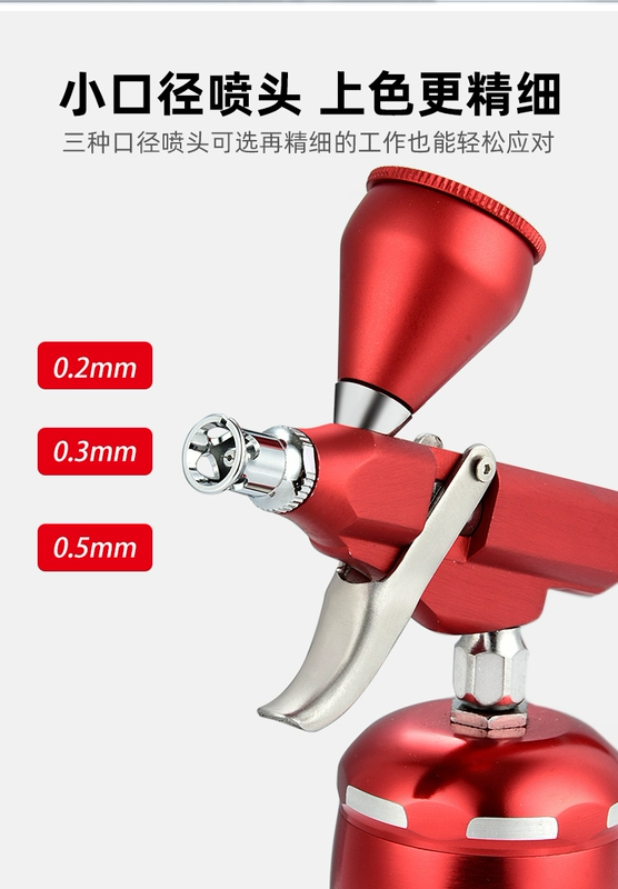 Súng airbrush điện súng phun sơn acrylic sơn airbrush mô hình màu mô hình phun làm móng tay airbrush set