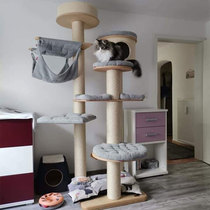 catsle cat climbing large cat shelving cat tree cat nest integrated solid wood luxury kitty jumper with multiple floors