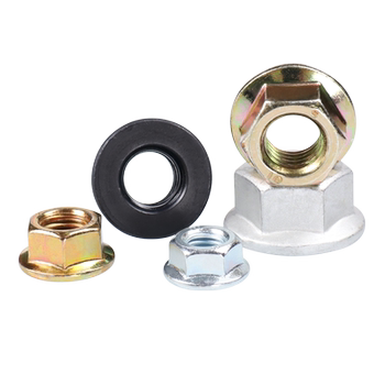 Level 10 hexagonal flange nut fine teeth flat bottom nut