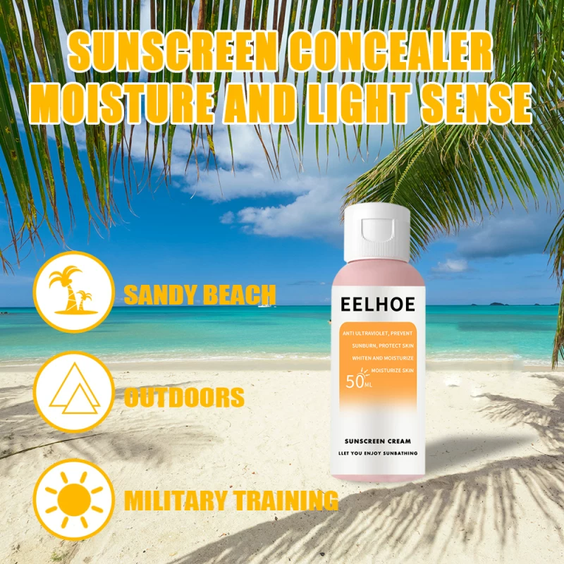 [30/50 мл солнцезащитный бледняющий солнц крем SPF30 для лица и тела]
